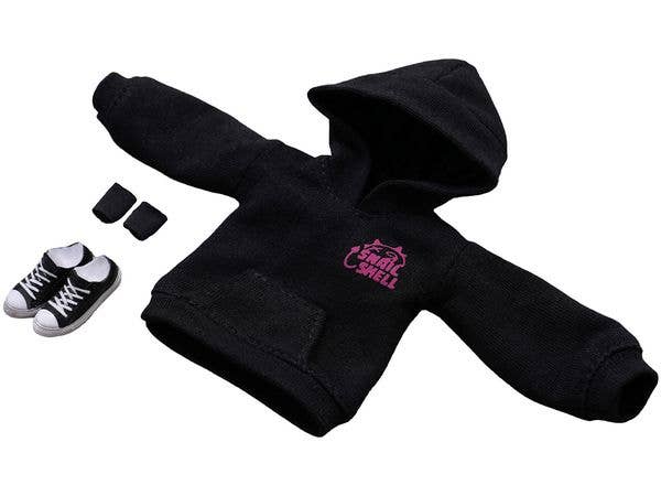 Devil's Whisper Series Print Hoodie Set (Black) (Doll Accessory) (Compatible Sizes: 1/10-1/12 Scale)