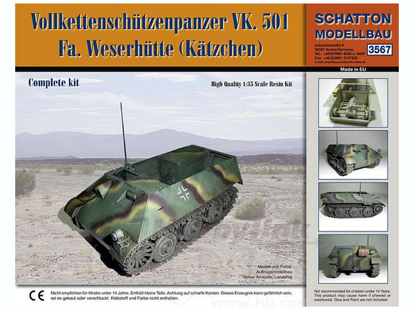 Vollkettenschutzenpanzer VK. 501 Fa. Weserhutte (Katzchen)