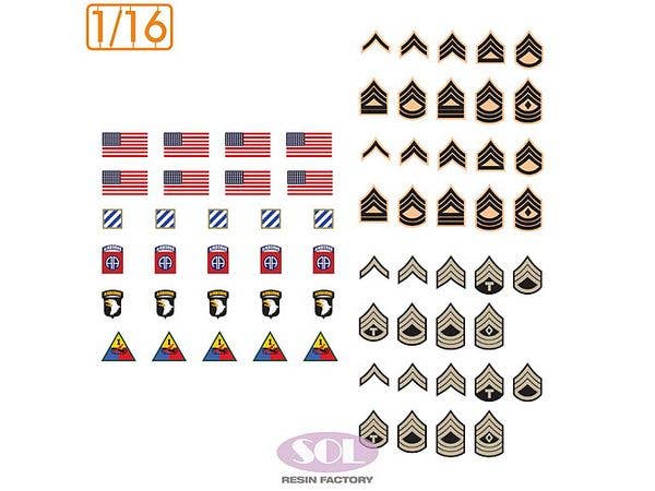 WWII US Army Insignia Decal Set #4