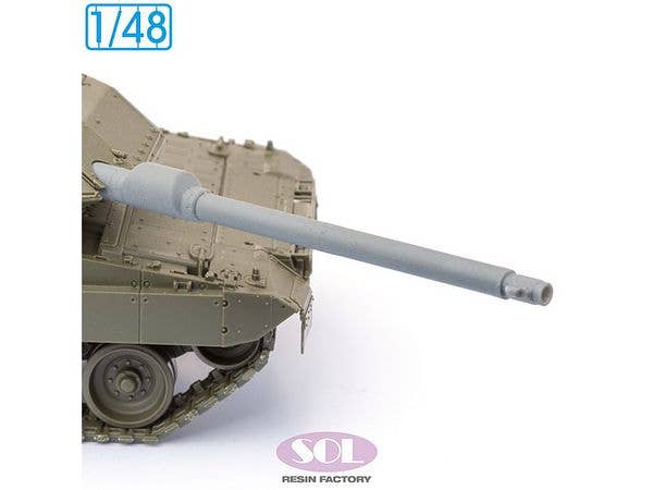 Modern German Leopard 2 A7V Main Battle Tank Metal Gun Barrel (for Tamiya Kits)