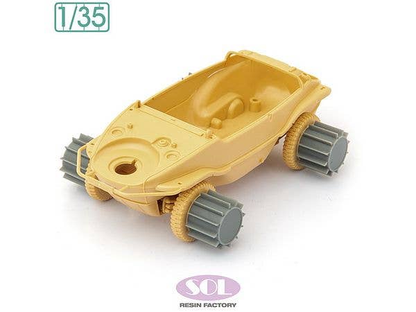 WWII German Schwimmwagen Type 166 - Snow Rollers (for Tamiya Kits)