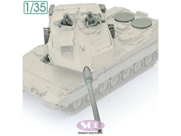 Modern German Leopard 2 A7V Main Battle Tank Detail Up Set (for Tamiya Kits)