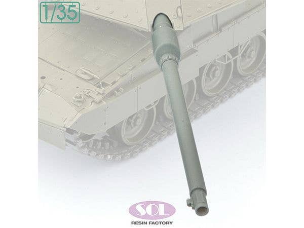 Modern German Leopard 2 A7V MBT Gun Barrel (for Tamiya Kits)