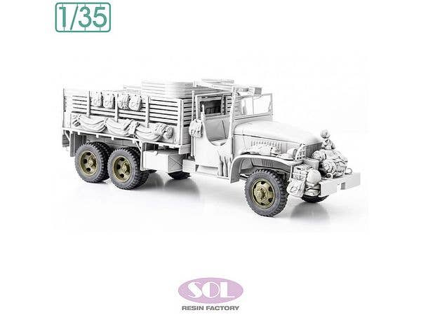 WWII U.S. 2.5t 6 x 6 Cargo Truck Wheel Tires Set (for Tamiya)