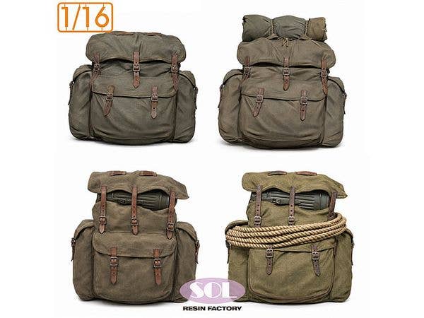 WWII German M31 Gebirgsjager Rucksack Early Type - 4pcs