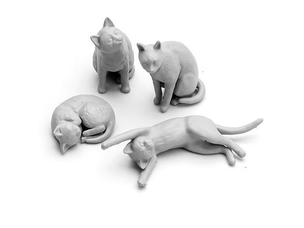 Dozing Cat Set (3D printer)