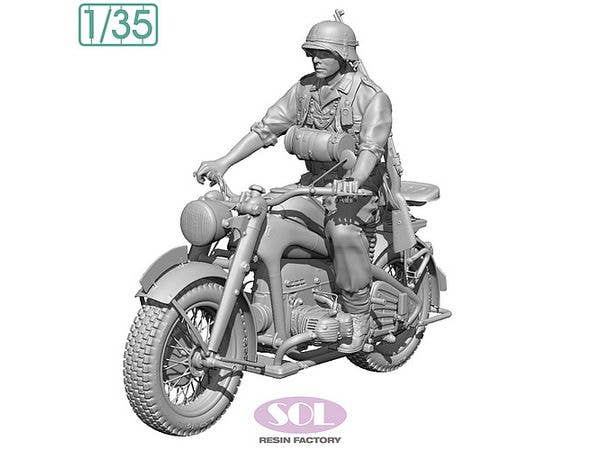 WWII German KS750 with Rider
