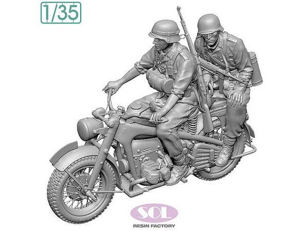 WWII German KS750 with Riders