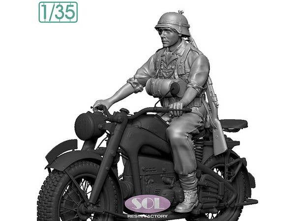 Rider1 for WWII German KS750 (for SOL MODEL)