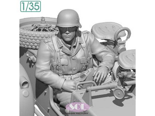 Officer for WWII German KS750 with Sidecar (for SOL MODEL)