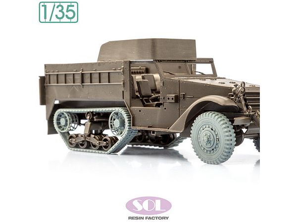 WWII American M3 half-track tire & tracks set (for Tamiya)