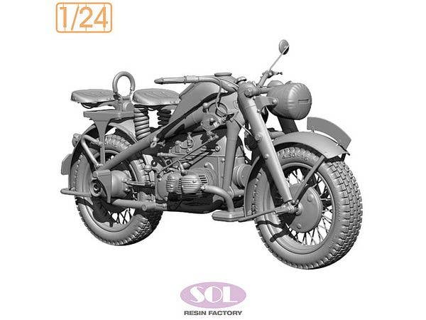 WWII German Motorcycle KS750 (3D Printed Model Kit)