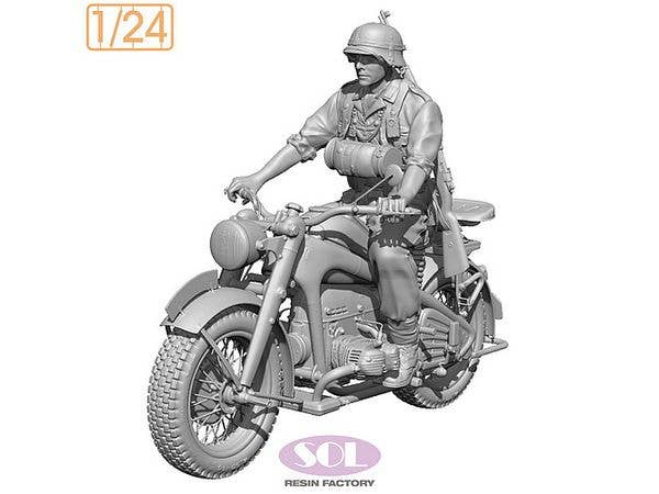 WWII German KS750 with Rider (3D Printed Kit)
