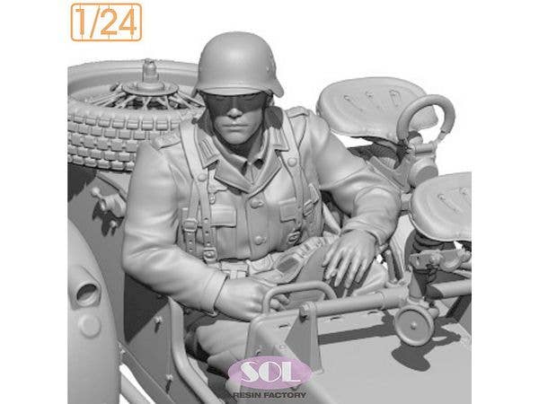 Officer for WWII German KS750 with Sidecar (for SOL MODEL)