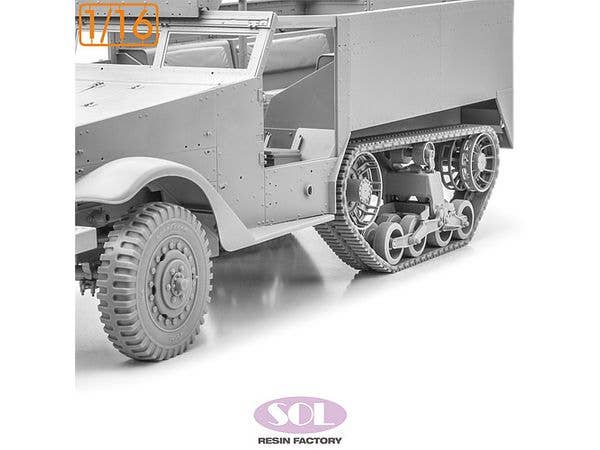 WWII US M3A1 Half-Track Weighted Wheels & Track Set (for Andy's Hobby Kits)