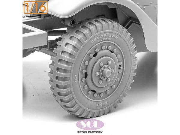 WWII US M3A1 Half-Track Weighted Wheels (for Andy's Hobby Kits)