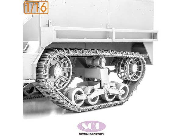 WWII US M3A1 Half-Track Tracks with Anti-slip Chain (for Andy's Hobby Kits)