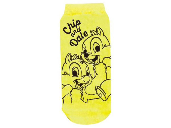Character Socks Disney Character Chip 'n' Dale Neon YE Ladies (22-24cm)