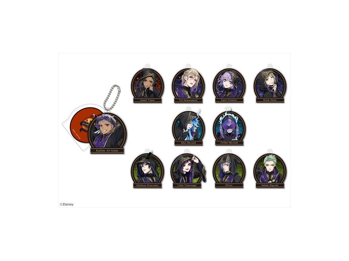 Disney: Twisted-Wonderland: Trading Slide Keychain Vol.4 1Box 11pcs