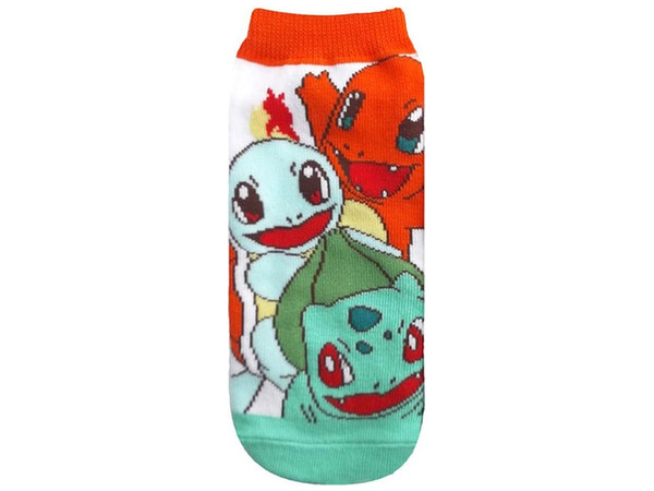 Socks: Pokemon Starter Pokemon White x Light Green Ladies' 22-24cm