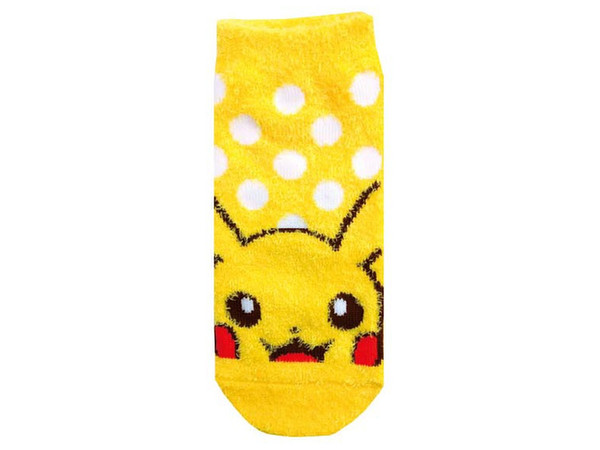 Mokkomoko Socks Pokemon Pikachu Dot Ladies (22-24cm)