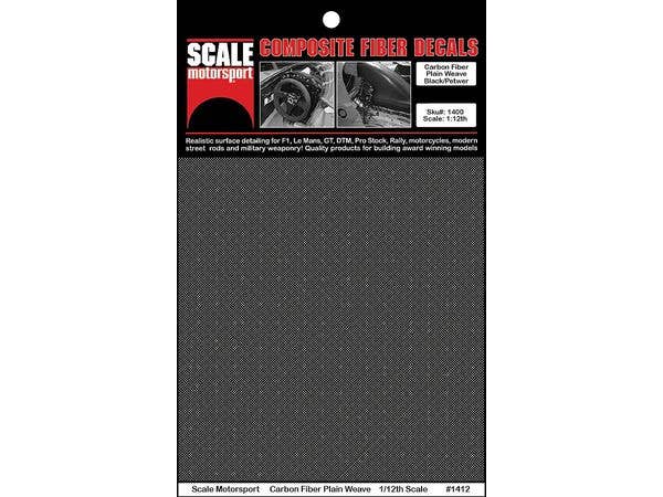 Carbon Fiber Plain Weave Decal Series 1400
