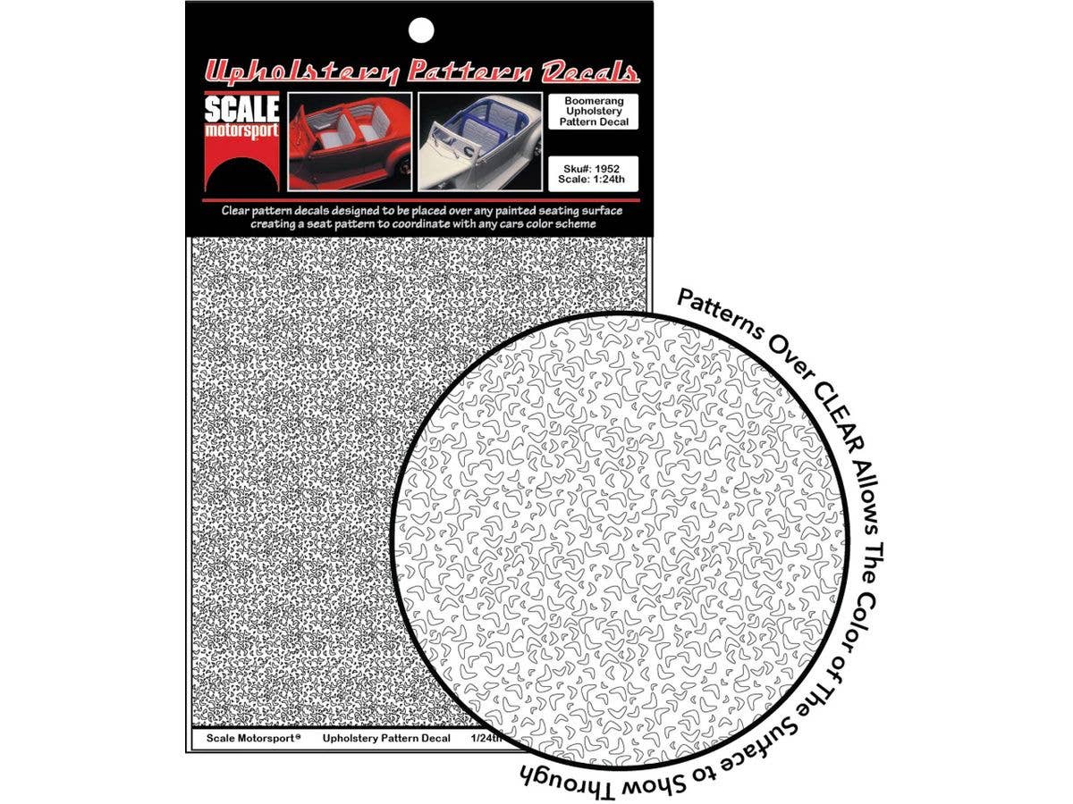 Boomerang Upholstery Decal SKU #1952