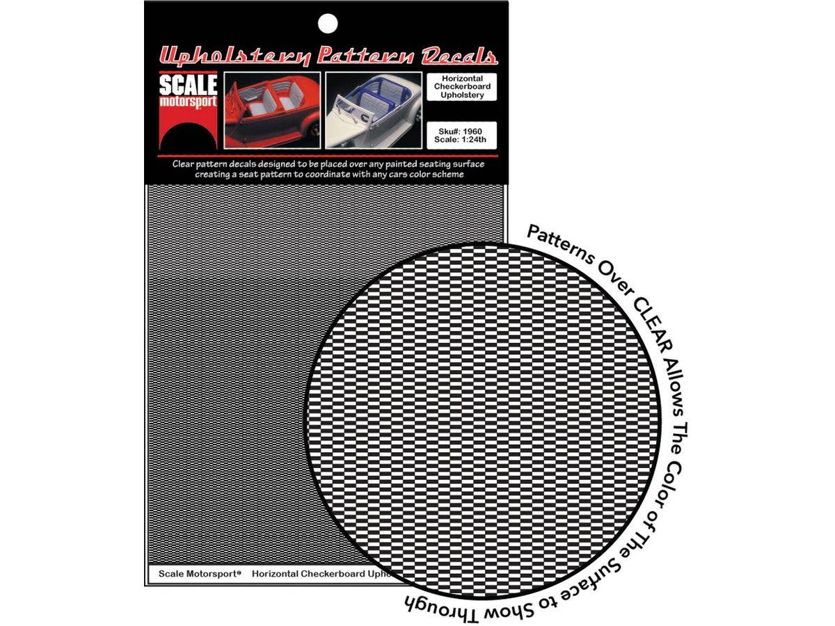 Checkerboard Upholstery Decal SKU #1960