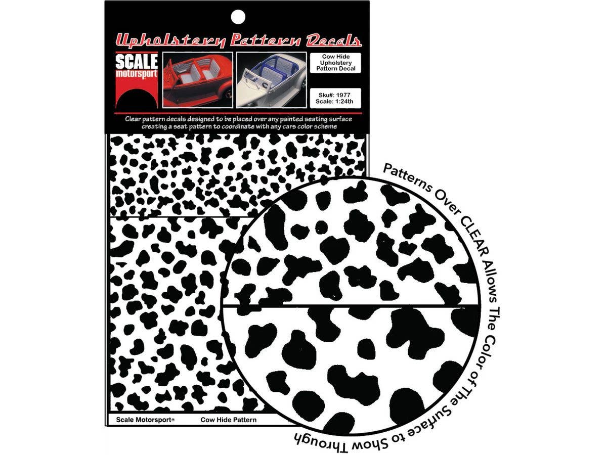 Cow Hide Upholstery Decal SKU #1977