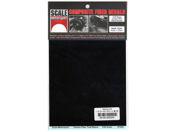 Carbon Fiber Twill Weave Black/Pewter