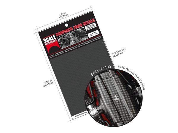 Carbon Fiber Plain Weave Pattern Black/Pewter