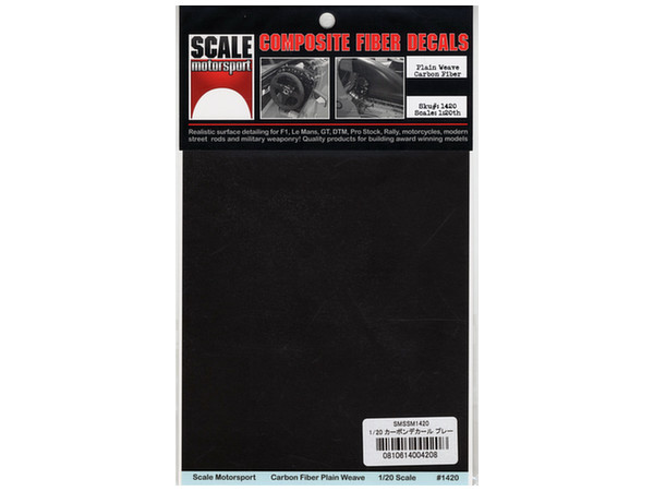 Carbon Fiber Plain Weave Pattern Black/Pewter
