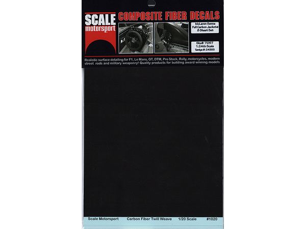 SM7057 Composite Fiber Decals McLaren Senna Full Carbon Jacket 8 Sheet Set