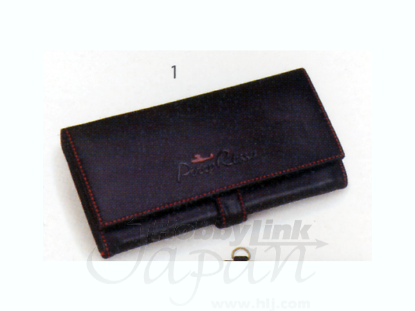 Real Leather Long Wallet Red Savoia
