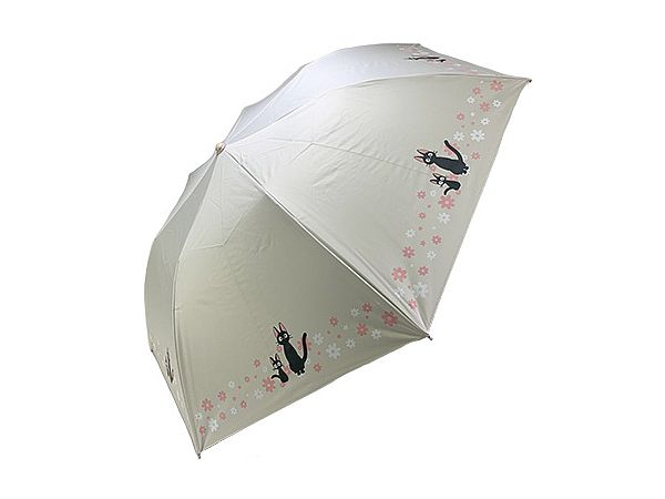 Kiki's Delivery Service: V-8093 Folding Umbrella Jiji Lots of Flowers