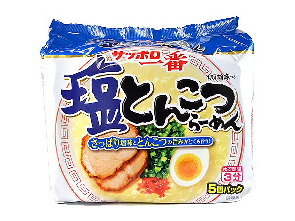 Sapporo Ichiban Salt Tonkotsu Noodles Pack of 5