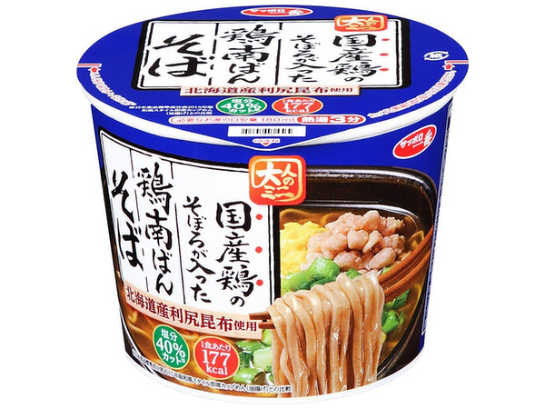 Otona no Mini Cup Domestic Production Chicken Namban Soba with Chicken Soboro