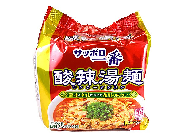 Sapporo Ichiban Hot and Sour Soup Noodle Pack of 5