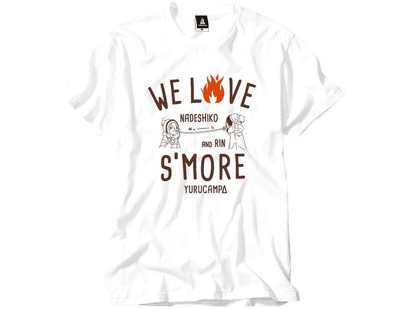 Laid-Back Camp Smores T-shirt White M Size