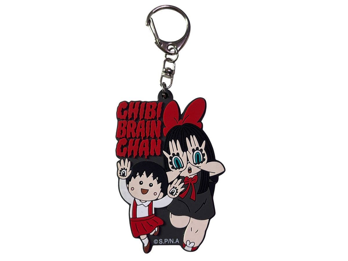 Chibi Maruko-chan x GRAPE BRAIN CHIBI BRAIN CHAN Rubber Keychain