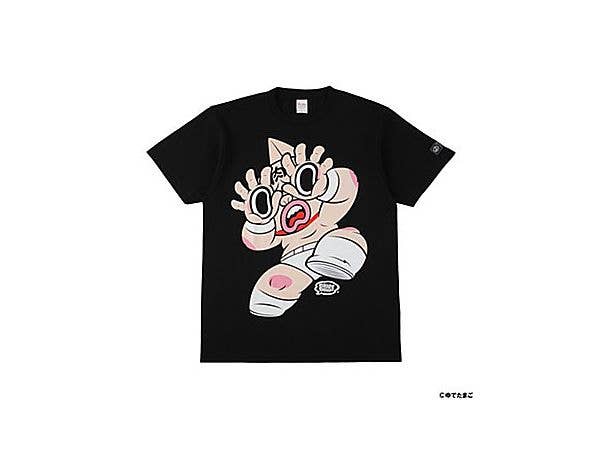 Kinnikuman x GRAPE BRAIN GB Suguru T-shirt BLACK XL size