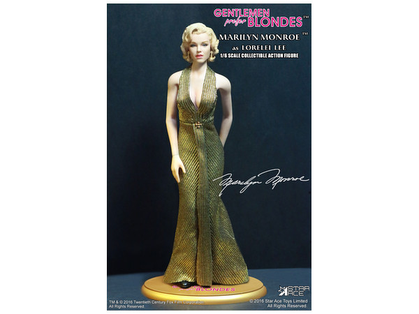 Marilyn Monroe "Lorelei Lee" Gold Dress ver.