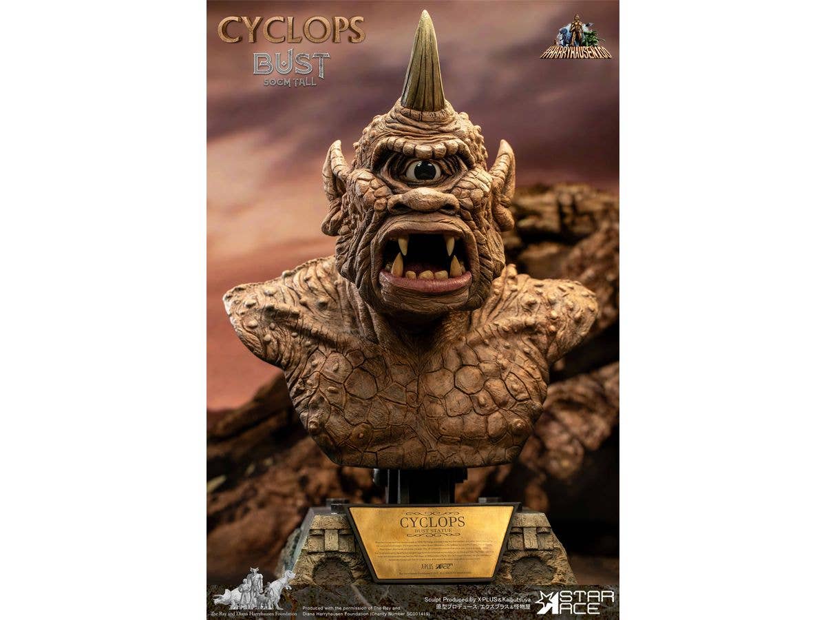 Cyclops Bust up Statue