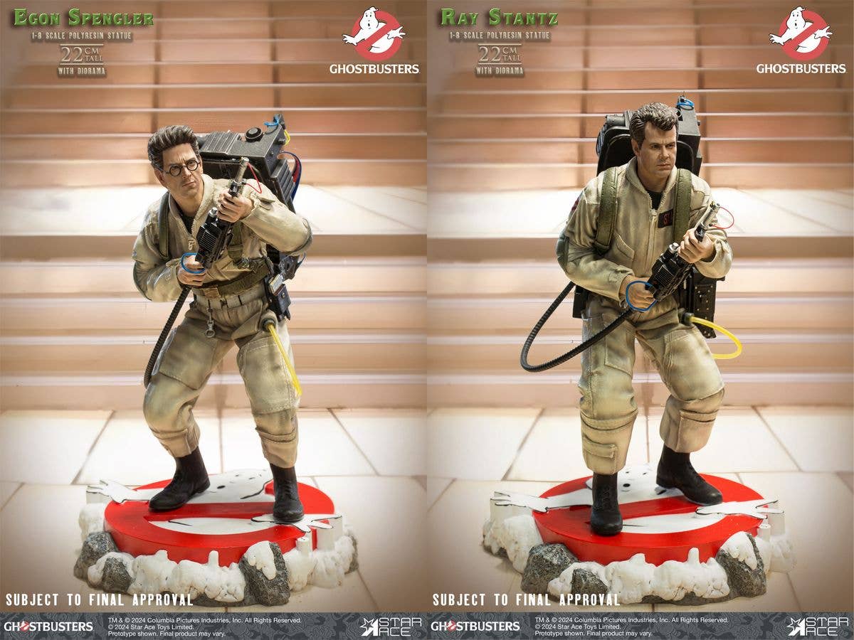 Egon Spengler & Ray Stantz Polyresin Statue Set