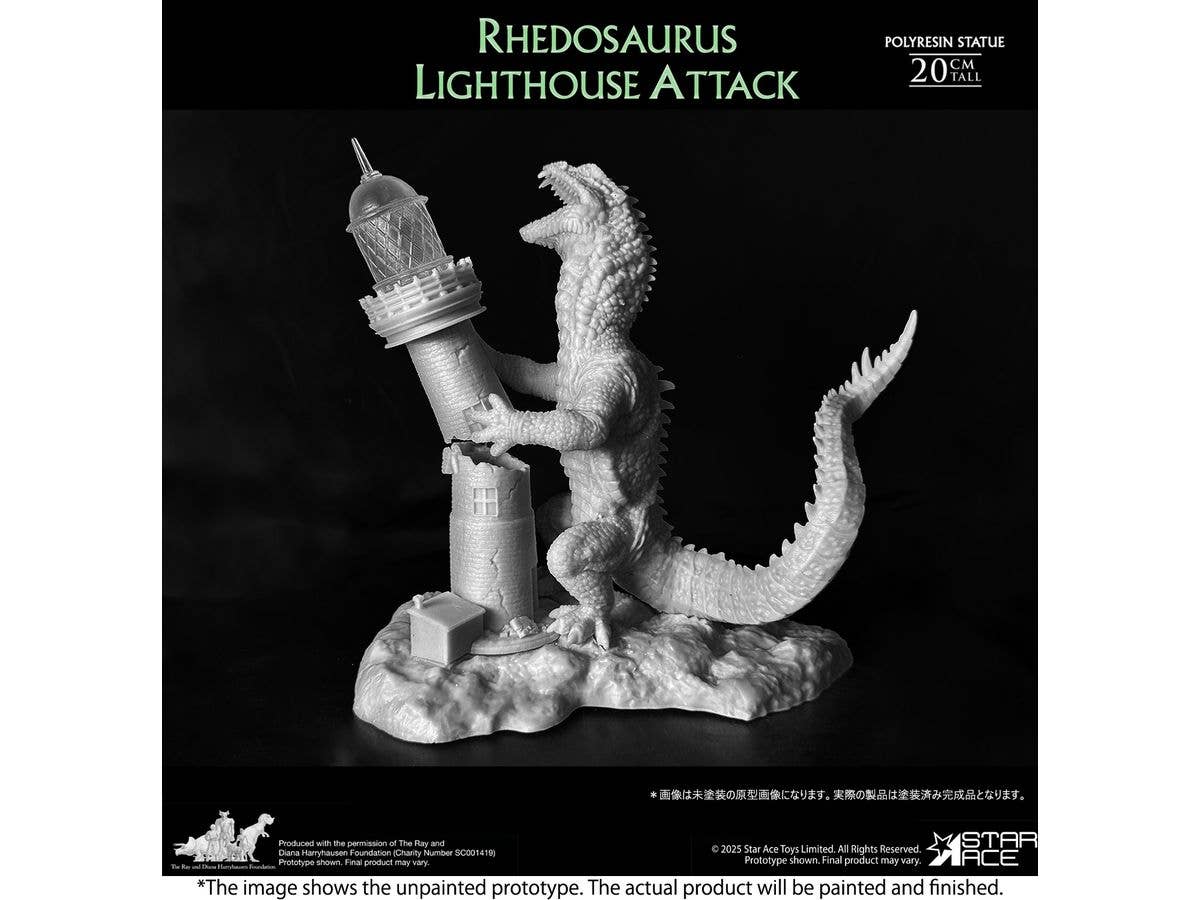 Rhedosaurus Lighthouse Attack Polyresin Statue