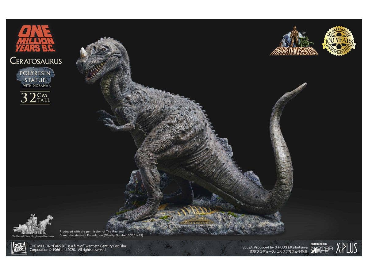 One Million Years B.C.: Ceratosaurus Statue