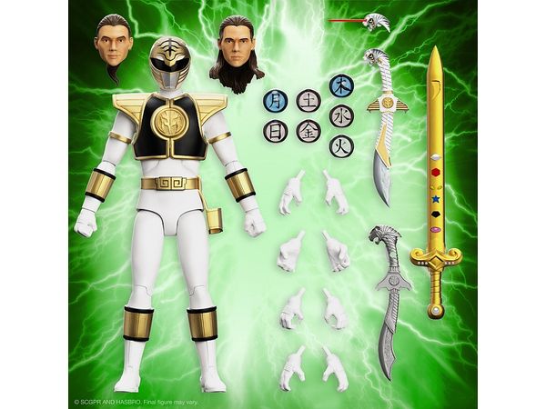 Mighty Morphin Power Rangers/ White Ranger Ultimate Action Figure