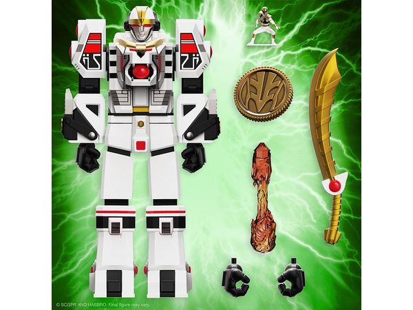 Mighty Morphin Power Rangers/ White Tigerzord (Warrior Mode) Ultimate Action Figure