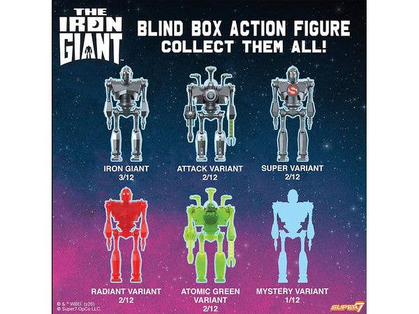 ReAction/ The Iron Giant Trading Figures 1Box 12pcs