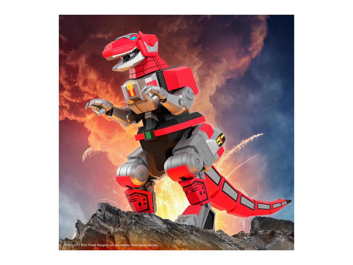 Mighty Morphin Power Rangers/ Tyrannosaurus Dinozord Ultimate 8inch Action Figure